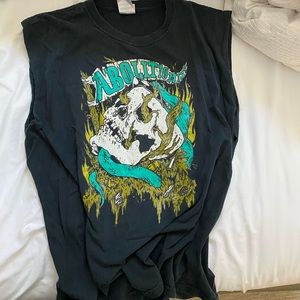 Super Cute Cutoff Black Graphic Tee